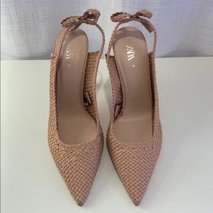 Zara Woven Heels